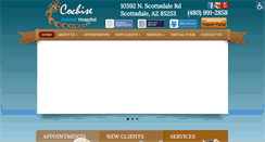 Desktop Screenshot of cochiseanimalhospital.com
