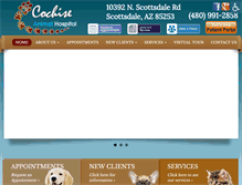 Tablet Screenshot of cochiseanimalhospital.com